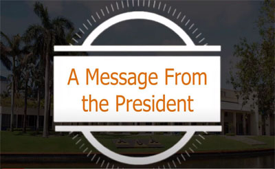 A Message From the President