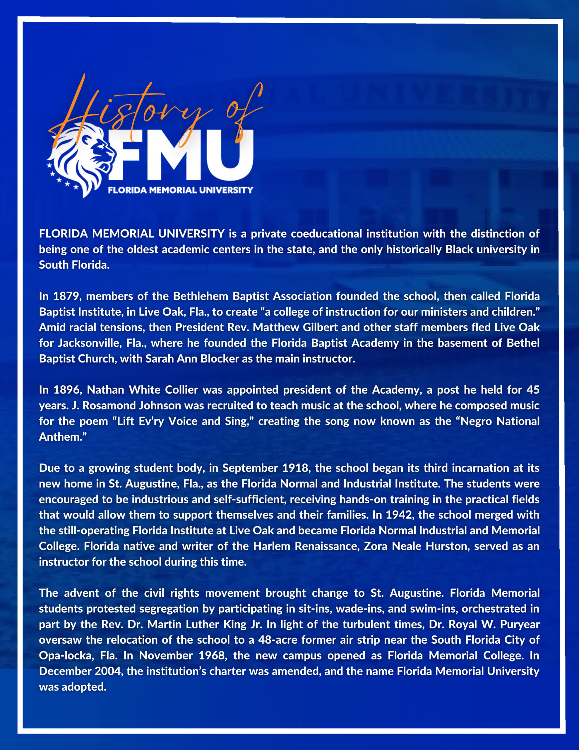 History of FMU